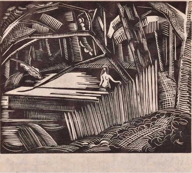Paul Nash
Dark Lake
Wood Engraving 1921
Signed