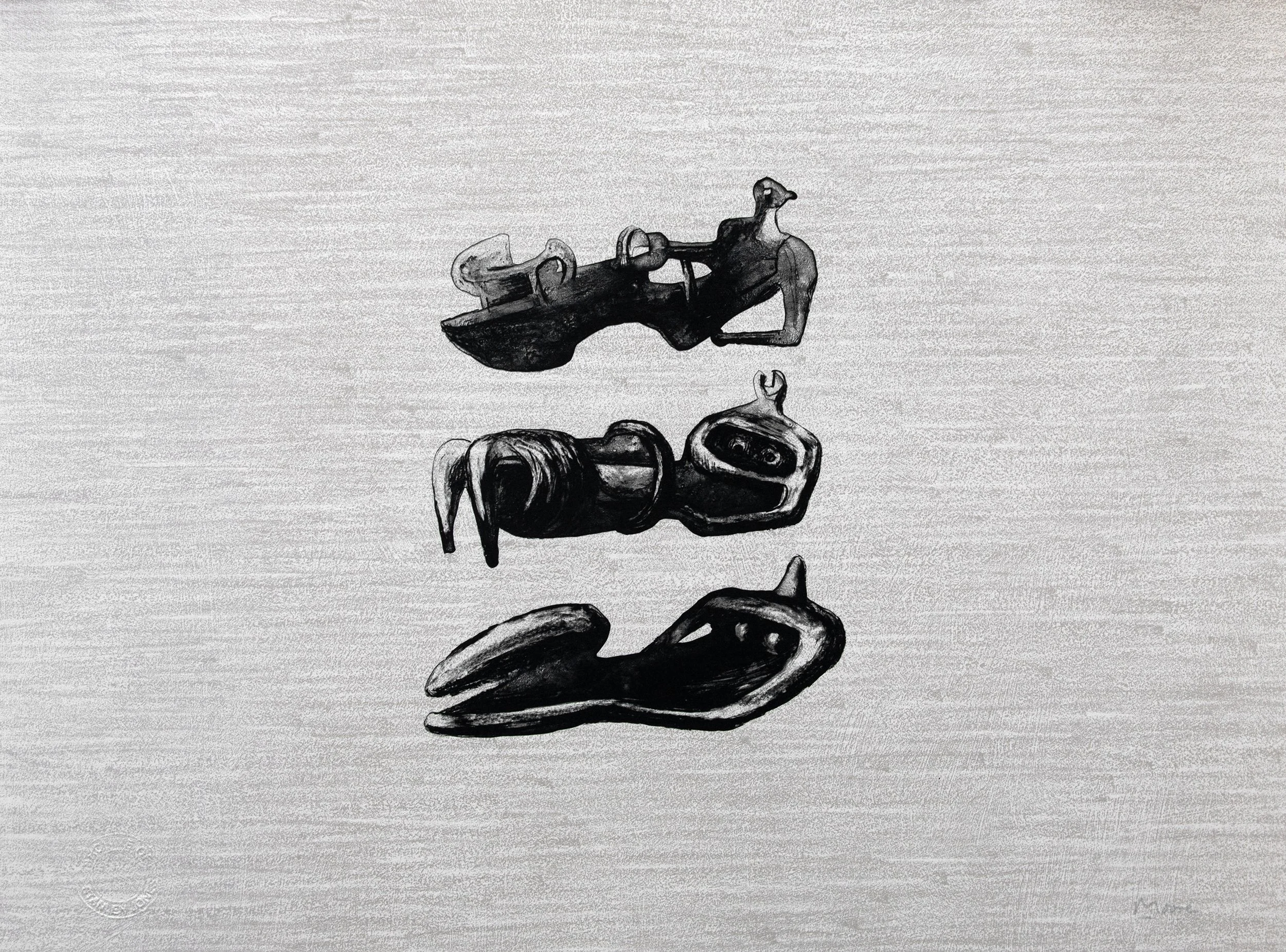 Henry Moore
Three Reclining Figures with Land 