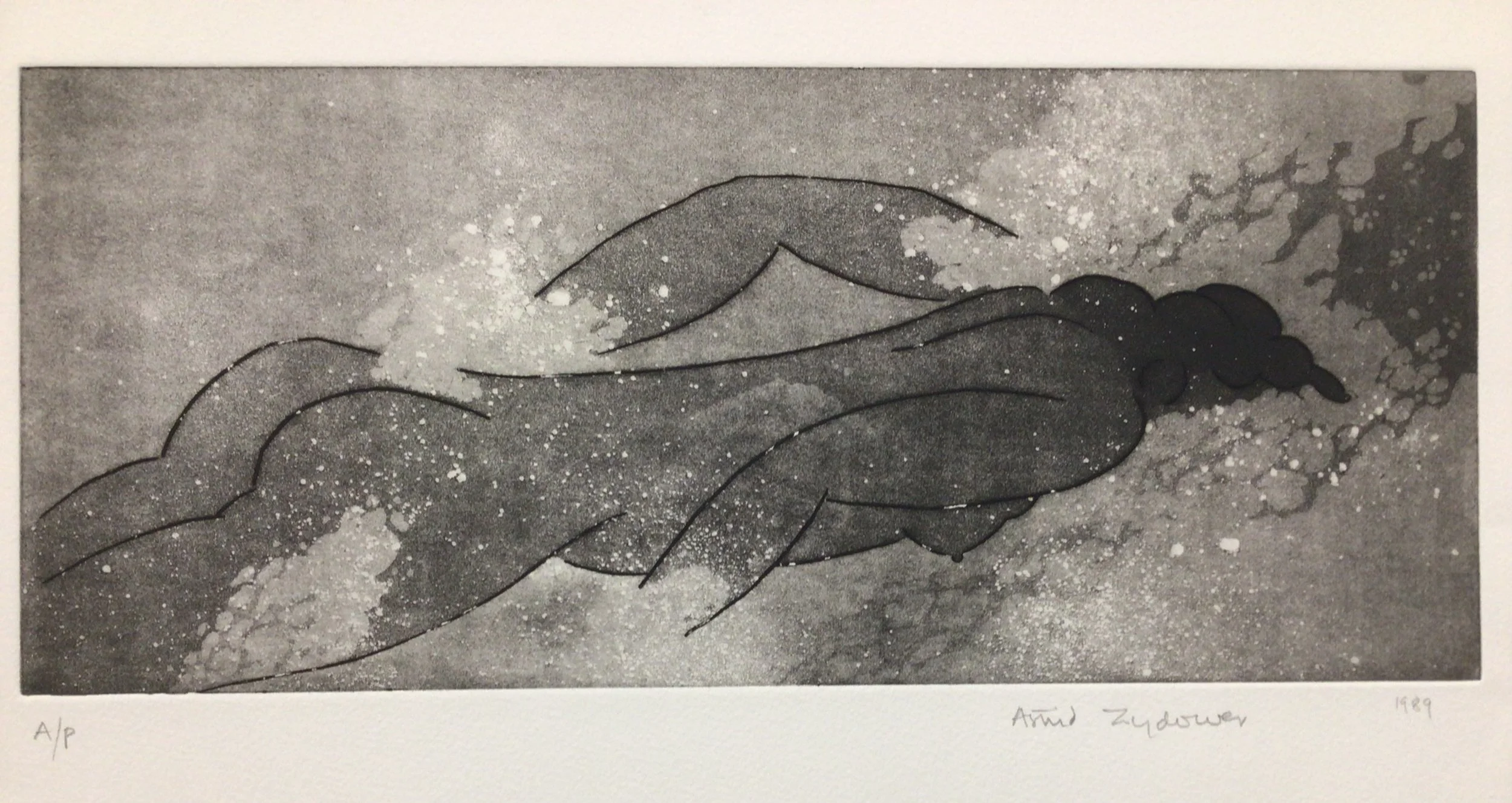 31: Untitled ( Swimmer)
Etching and Aquatint
Image Size 41x18cm
A/P Signed and dated 1989
£895
1 Copy available