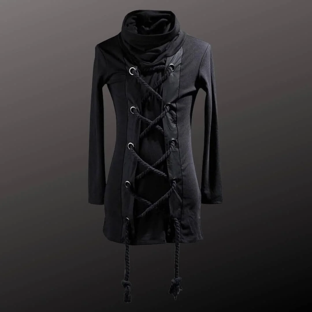 H-XU Rope Detail Woman's Long Sleeve Top