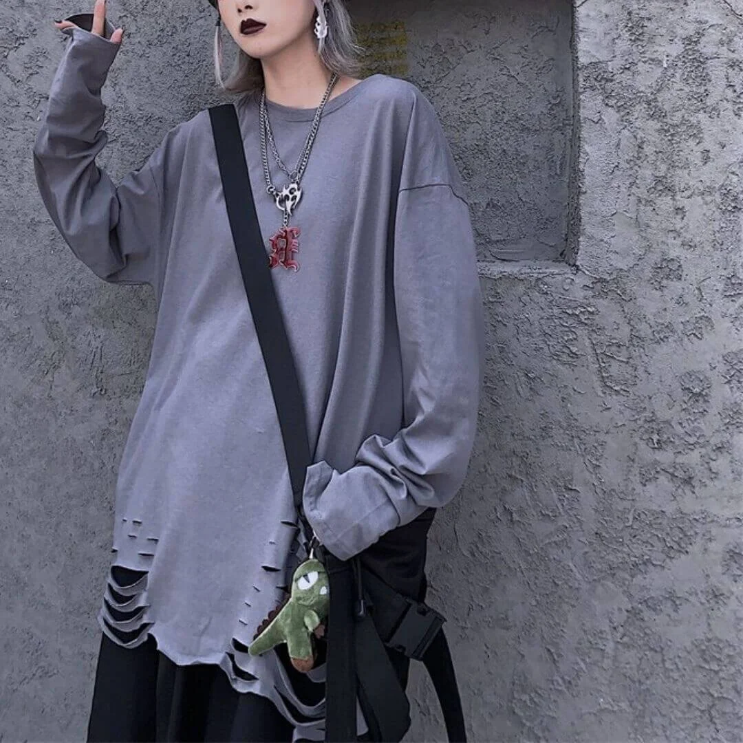 grey-destroyed-womans-t-shirts-long-sleeve-sneaky.nz.jpg