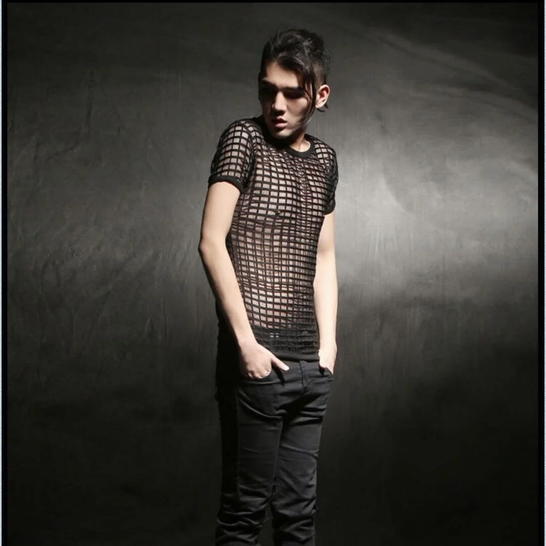 H-XU Mesh See Through T-Shirt