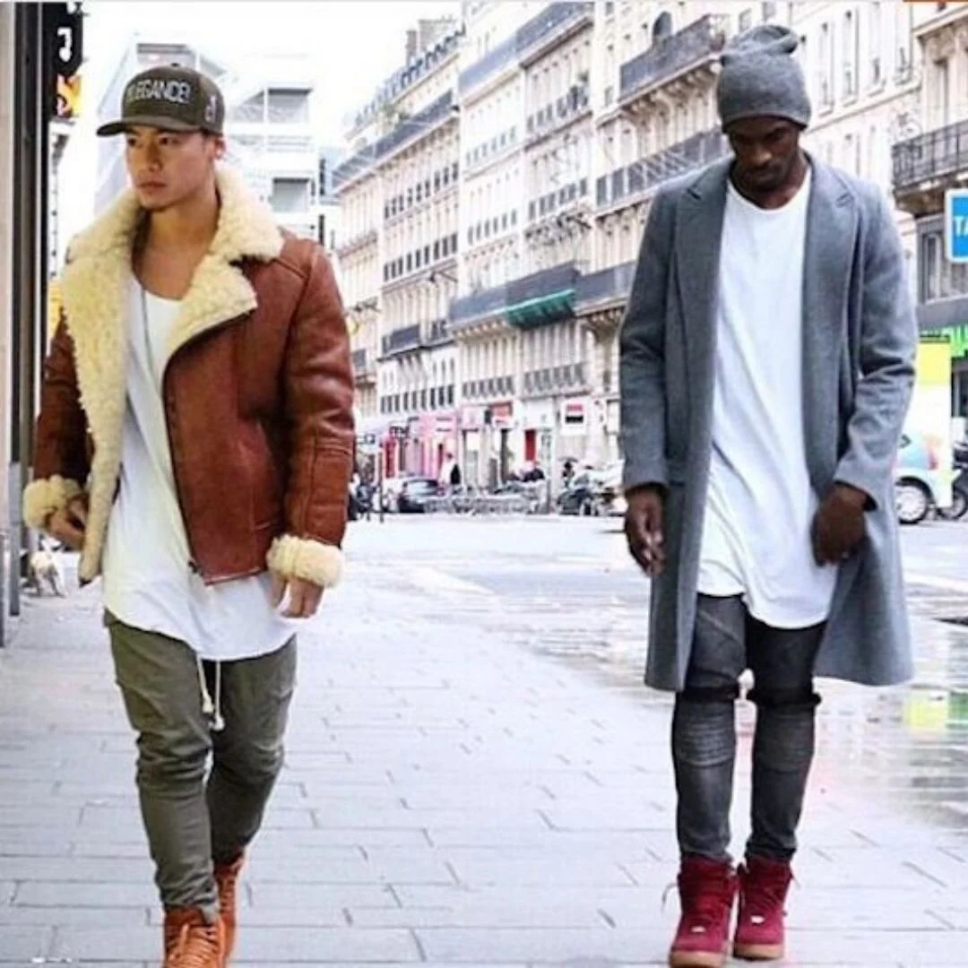 H-XU T Hip Hop Extended Length Unisex T-Shirts.