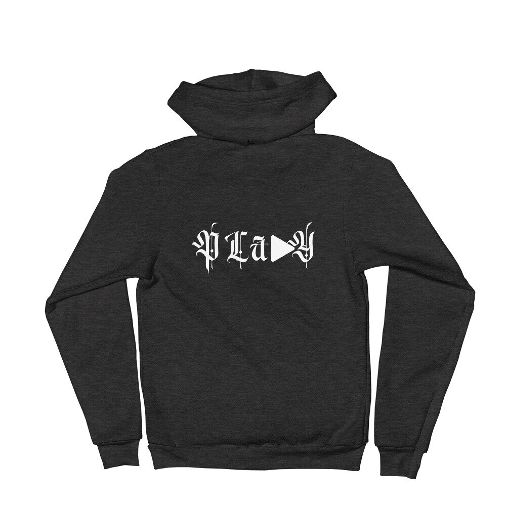 Vol. Play Hoodie Front Zipper Sweater - Unisex