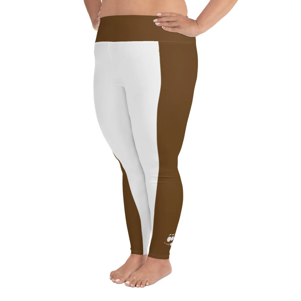 Sneaky XD Look Smaller Plus Size Leggings
Choc / White 