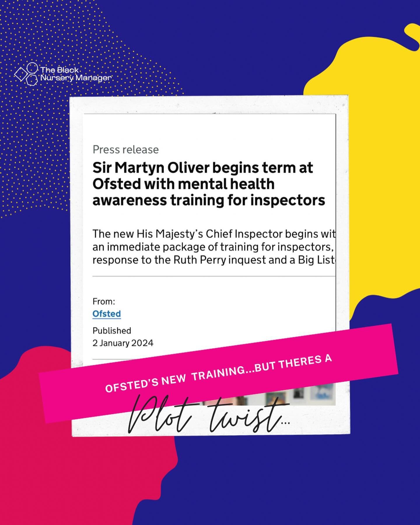 So we&rsquo;ve said goodbye to Amanda (off you pop hun) now say hello to Martyn&hellip;he&rsquo;s the new Chief Inspector at Ofsted oh and he was also one of the commissioners for the report on Race and Ethnic Disparities (aka the Sewage Report) that