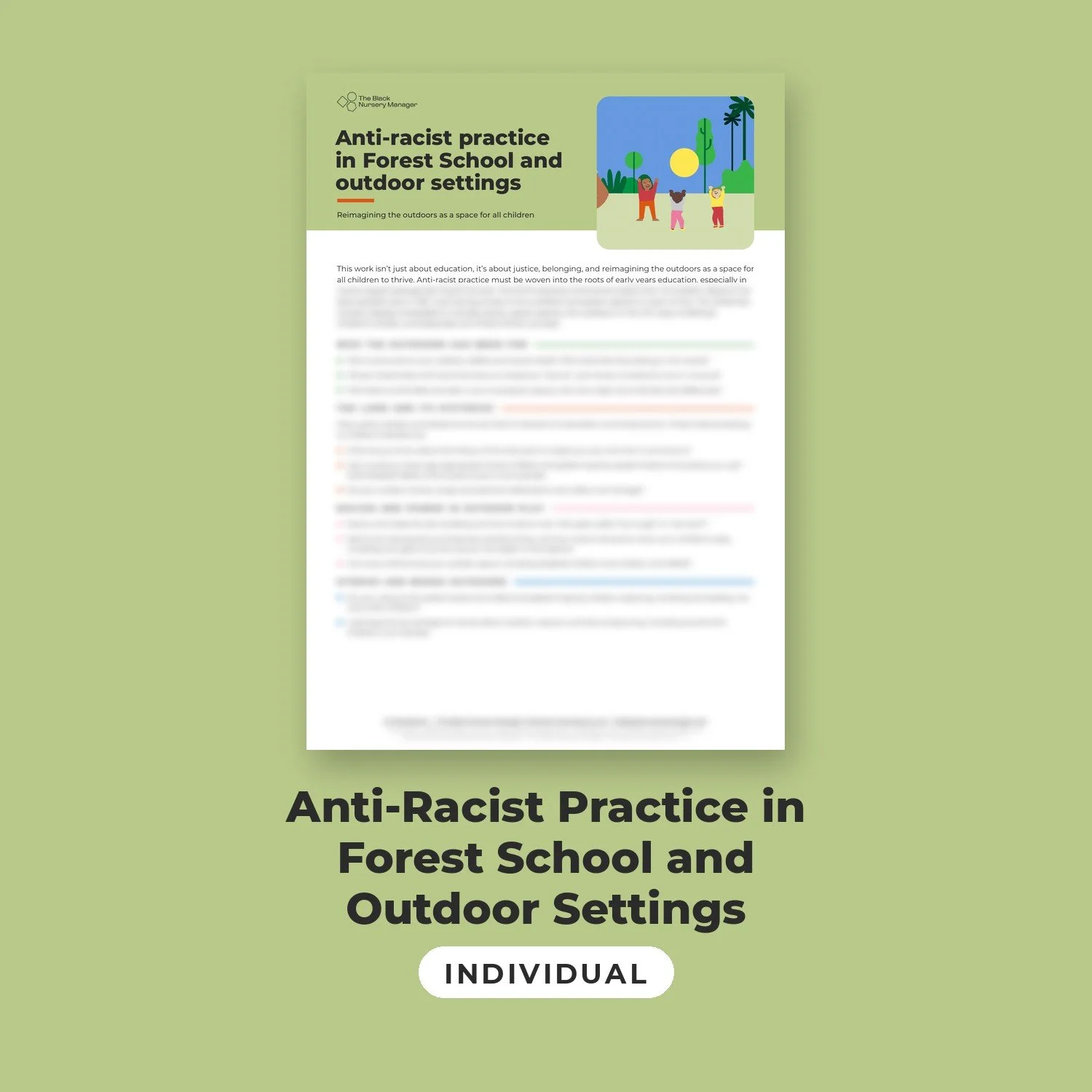 Anti-Racist Practice in Forest School and Outdoor Settings
