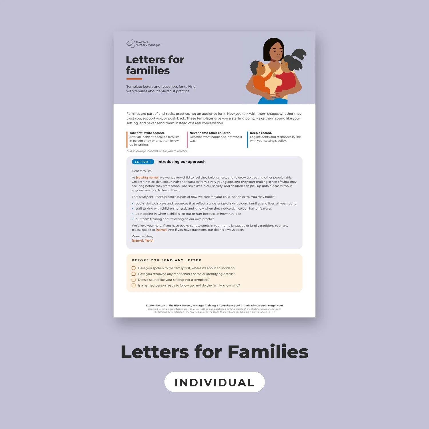 Letters for Families
