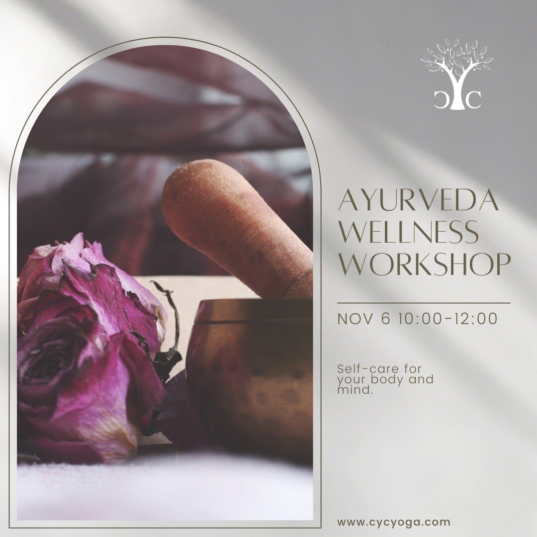 Join me for my virtual Ayurvedic Seasonal Workshop (via Zoom) on Saturday, November 6 10:00-12:00 EST. It is Vata season (fall and early winter) when the elements of air and ether (think wind) are dominant causing skin to dry and crack, digestion to 