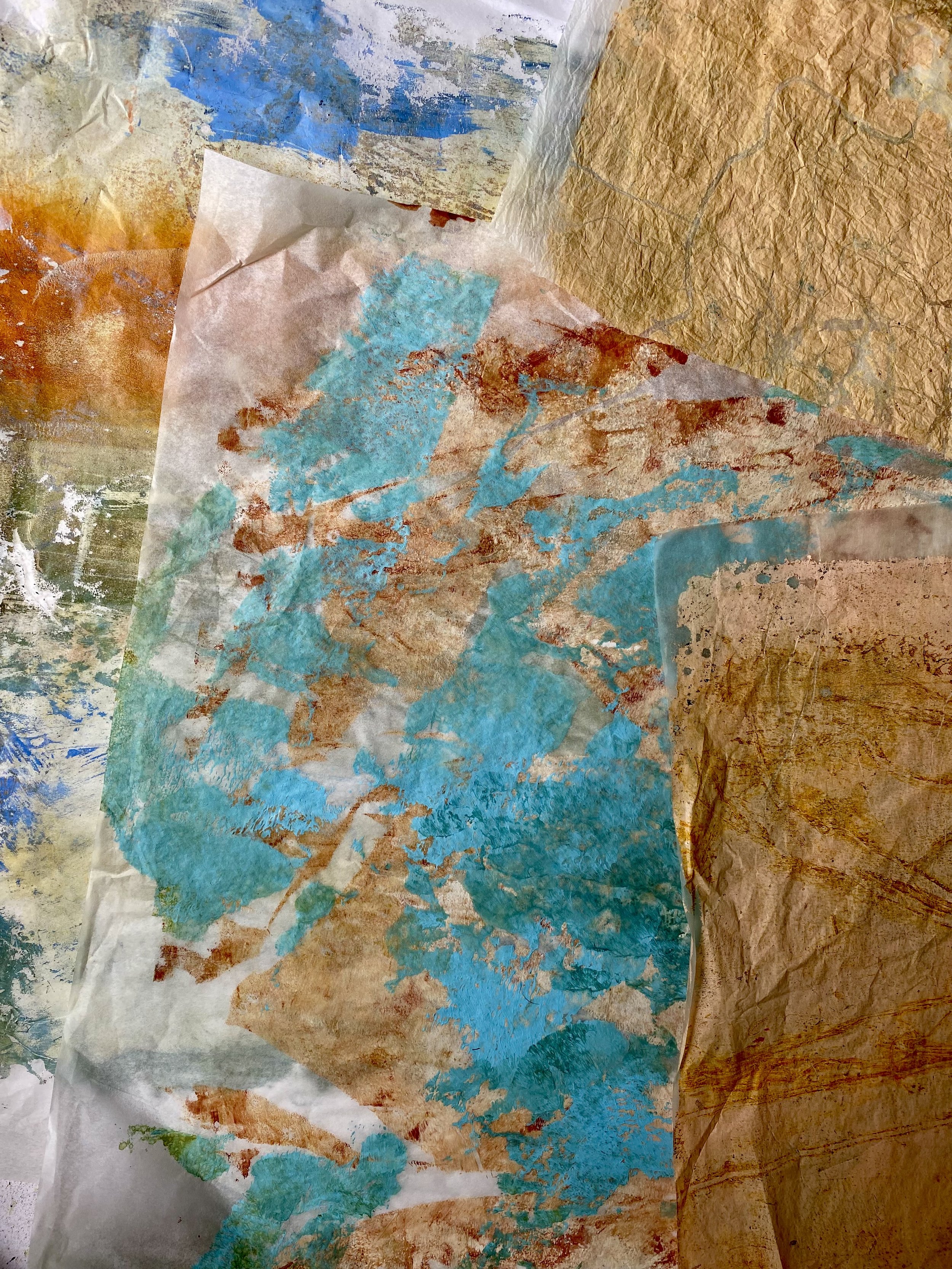 Selection of Prints on Tissue paper
