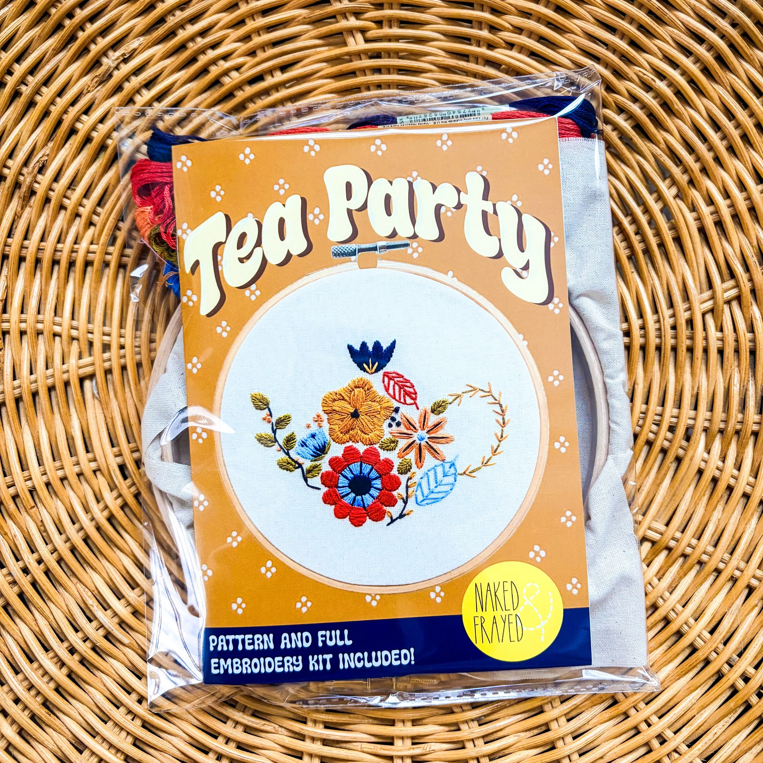 DIY Embroidery Kit: “Tea Party!”