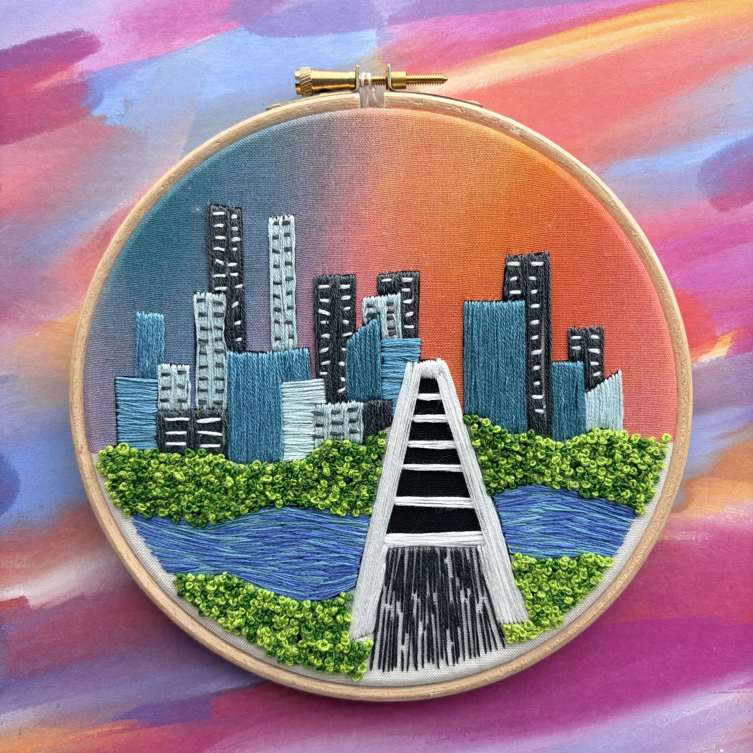 Walterdale Bridge 6-inch Embroidery
