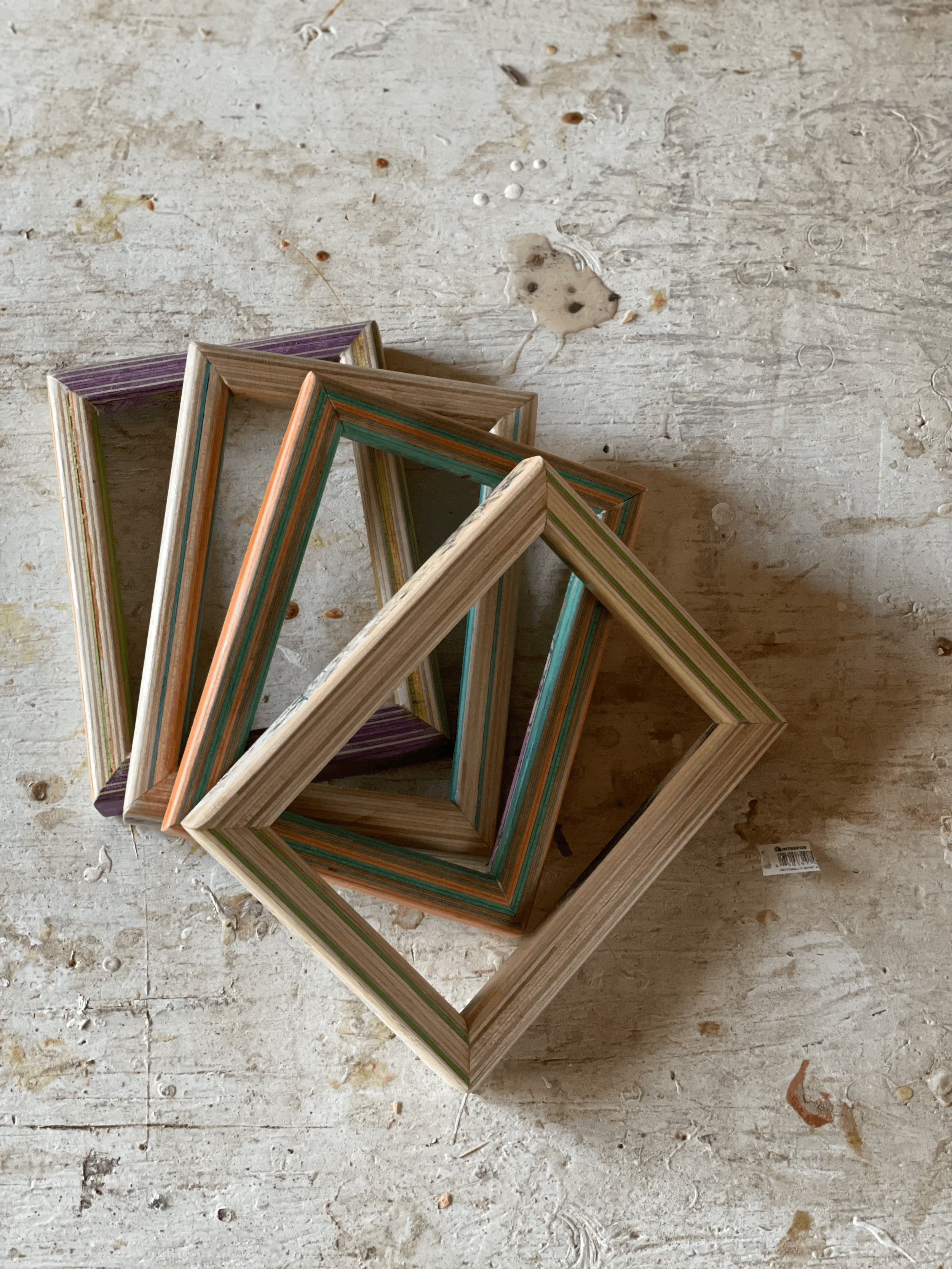 Upcycled skateboard frames