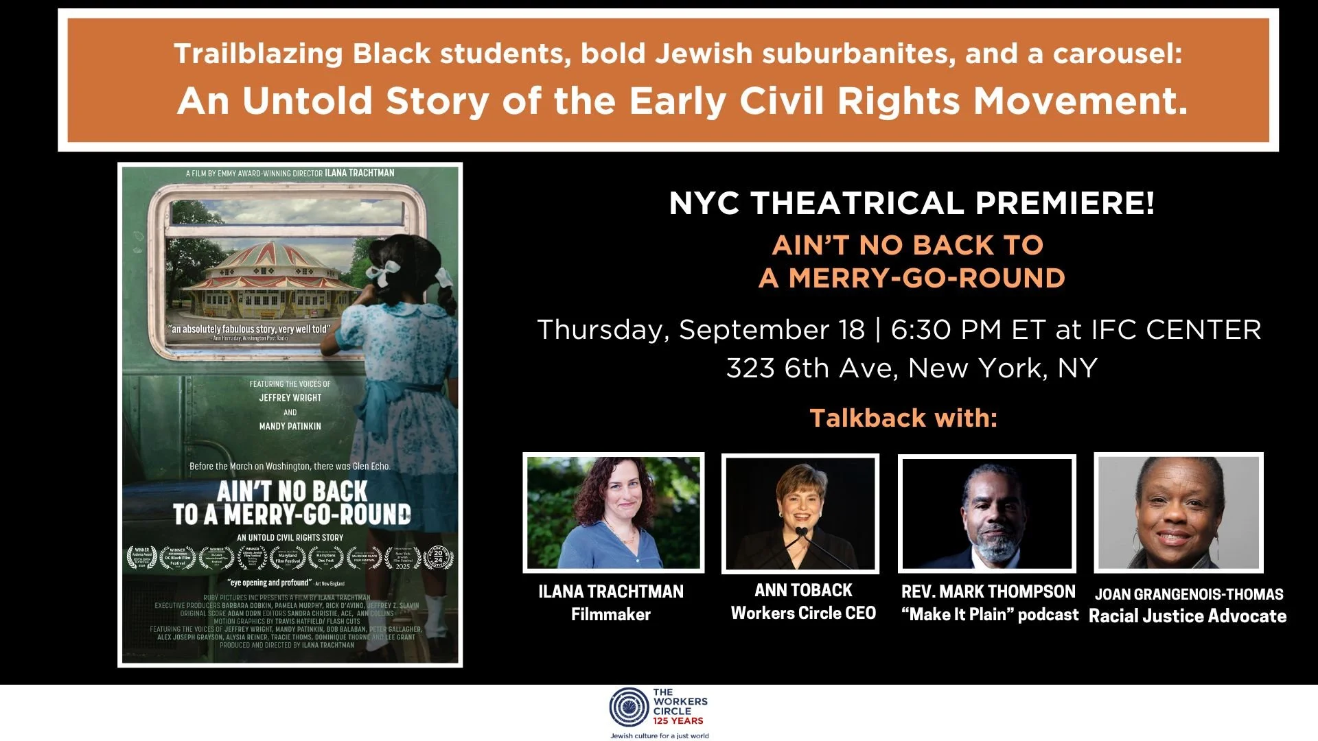 Ain't No Back to a Merry-Go-Round: Film Screening and Workers Circle Q&A