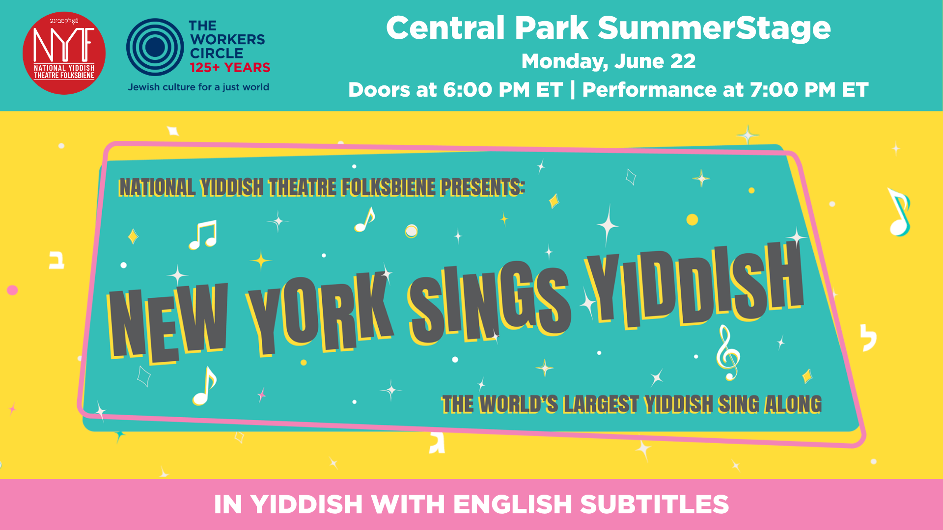 New York Sings Yiddish!