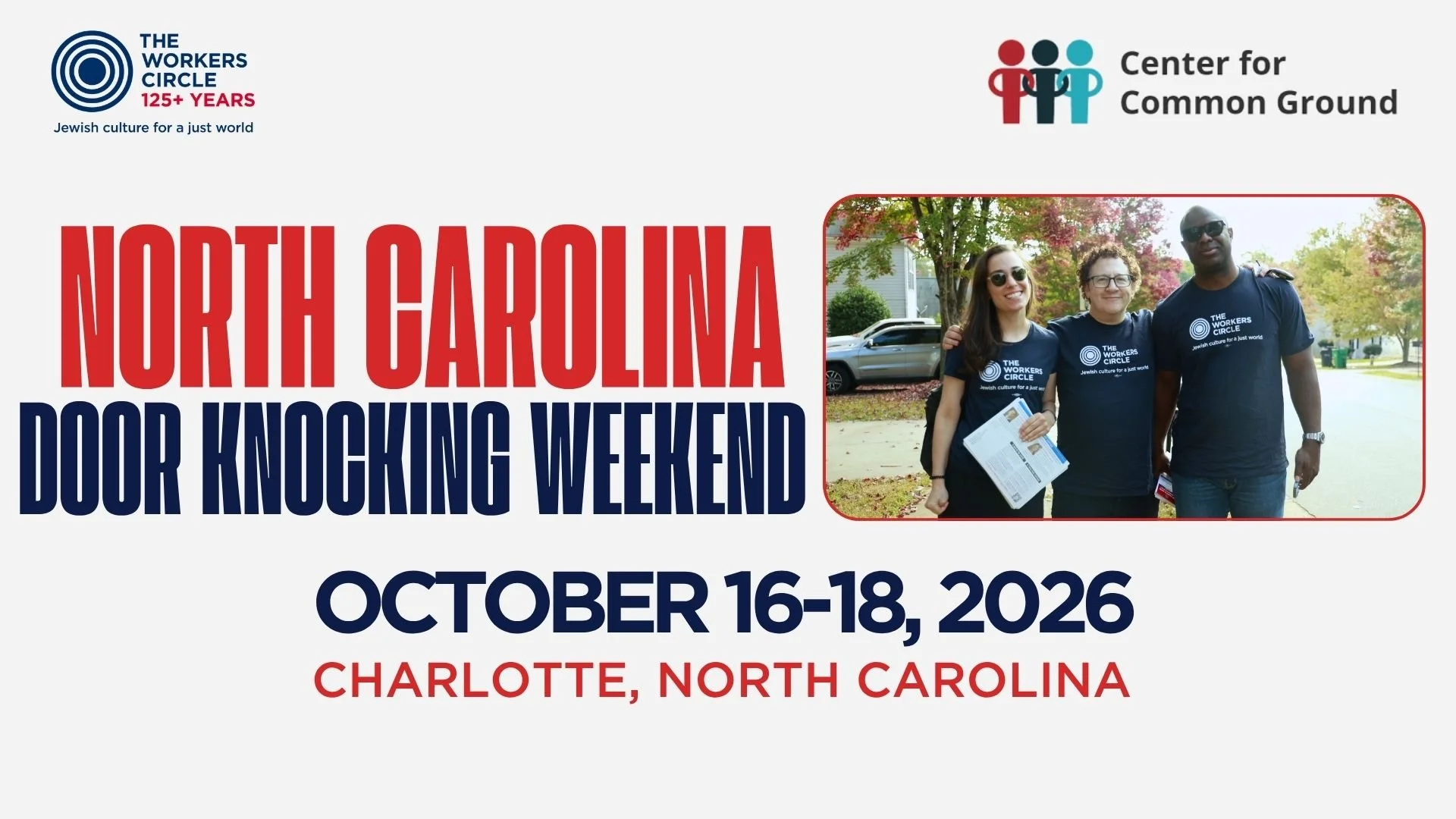 North Carolina Door Knocking Weekend