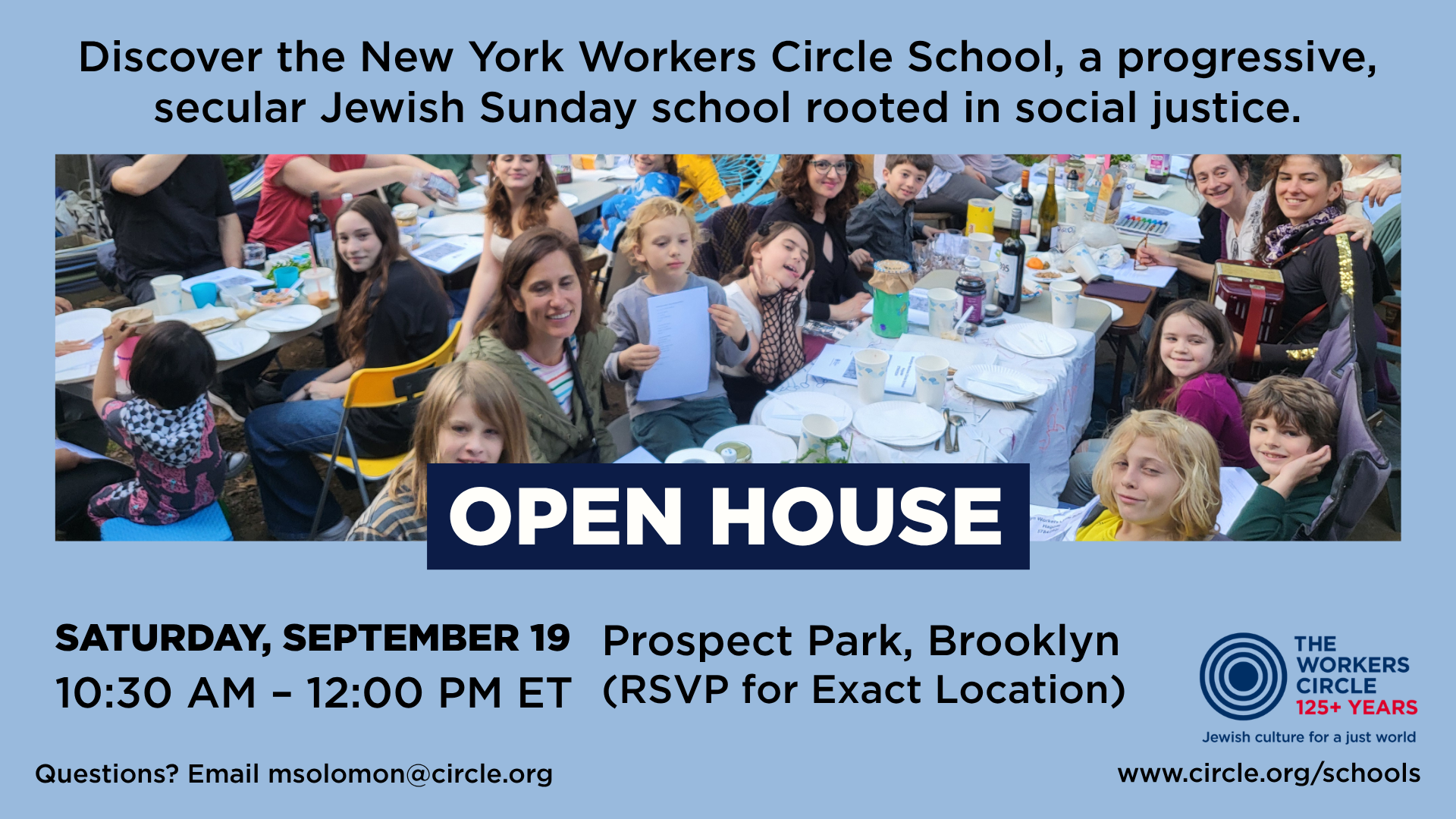 New York Workers Circle School Open House