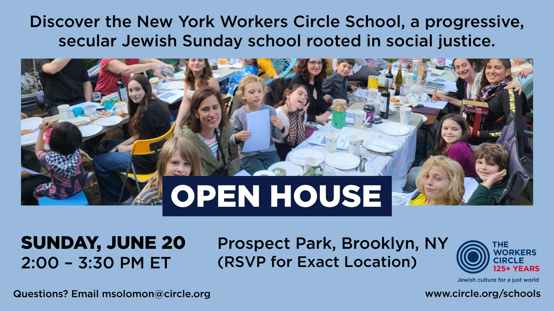 New York Workers Circle School Open House