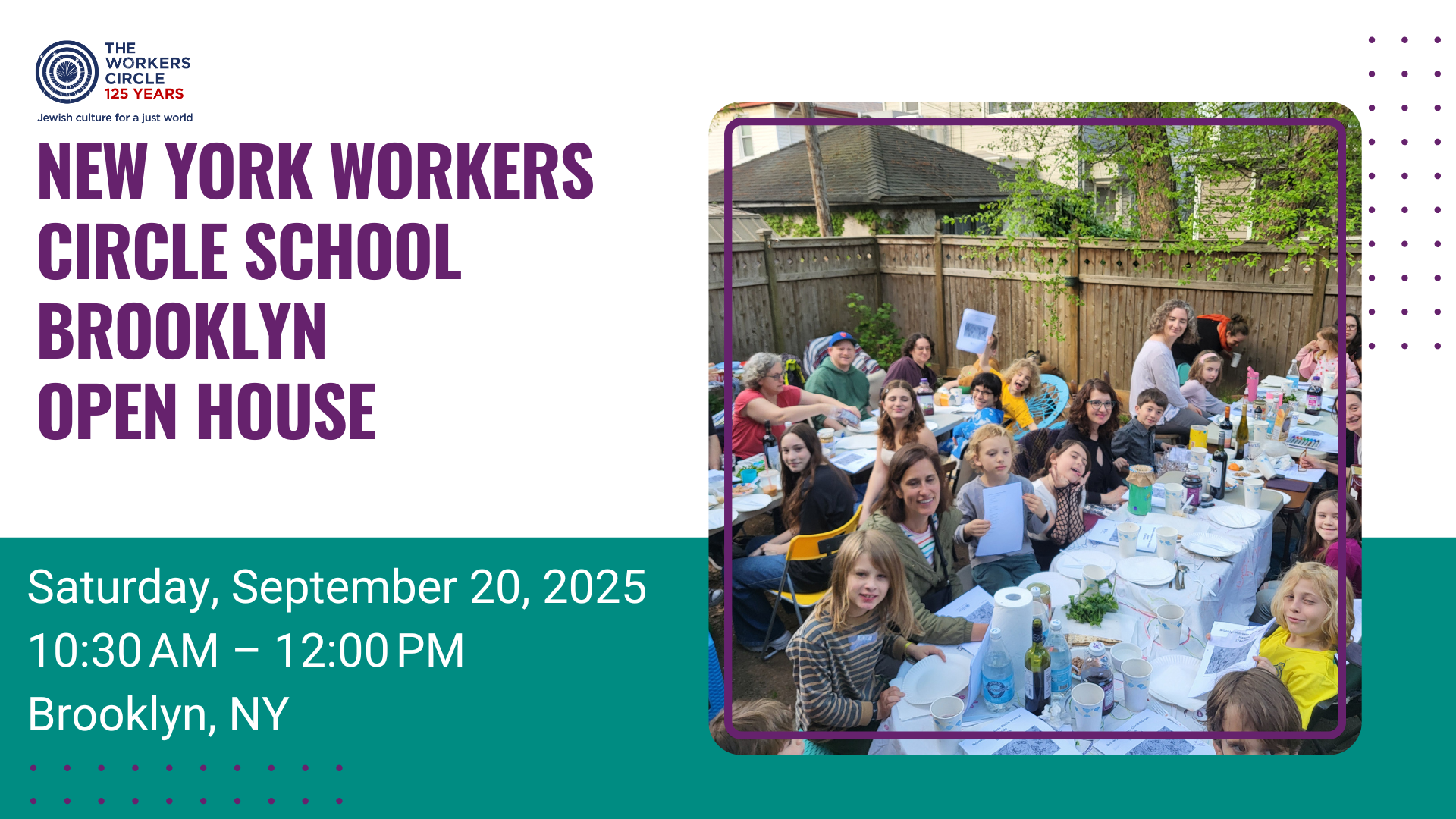 New York Workers Circle School Open House (Brooklyn) — Fall 2025