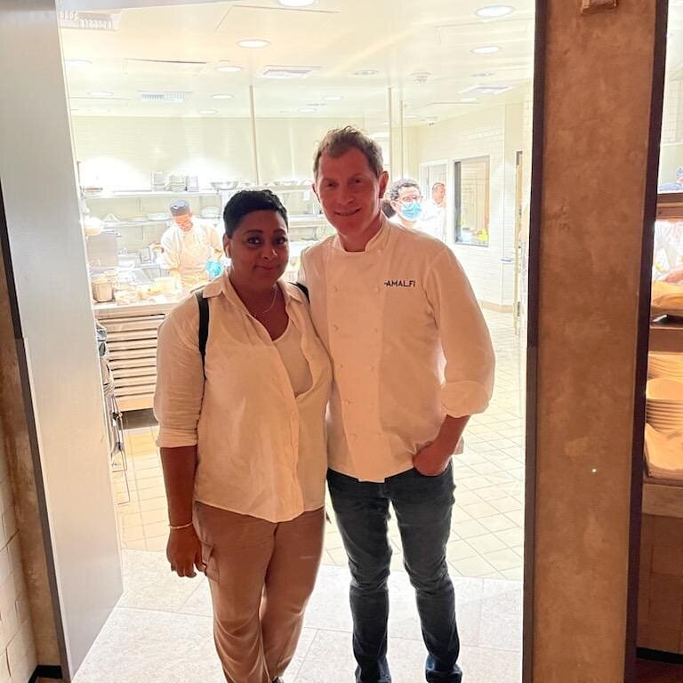 Before I travel anywhere I research my Foodie Fix. One of my favorite Celebrity Chefs @bobbyflay  opened his new restaurant, Amalfi by Bobby Flay last month In Caesar&rsquo;s Palace. Reservations 9:00. Jaden and I were super excited about this experi