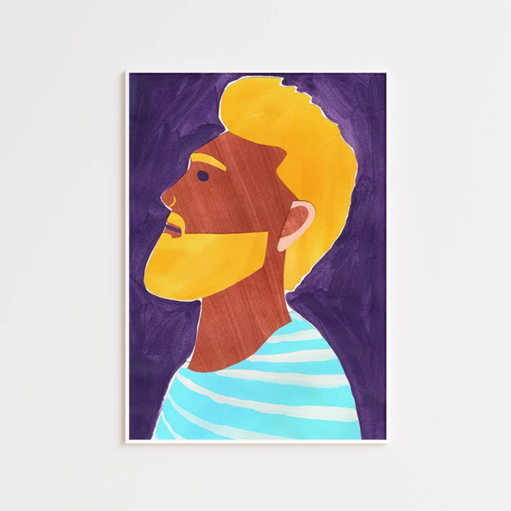 Man in Blue Striped Top Print.jpg