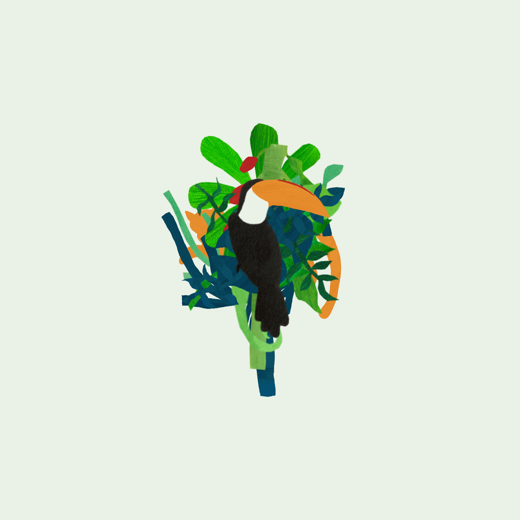 Animated illustrated GIF celebrating Earth Day
