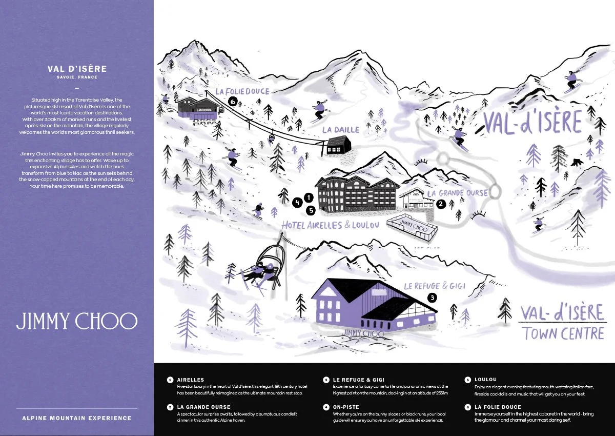 Final design for Jimmy Choo event