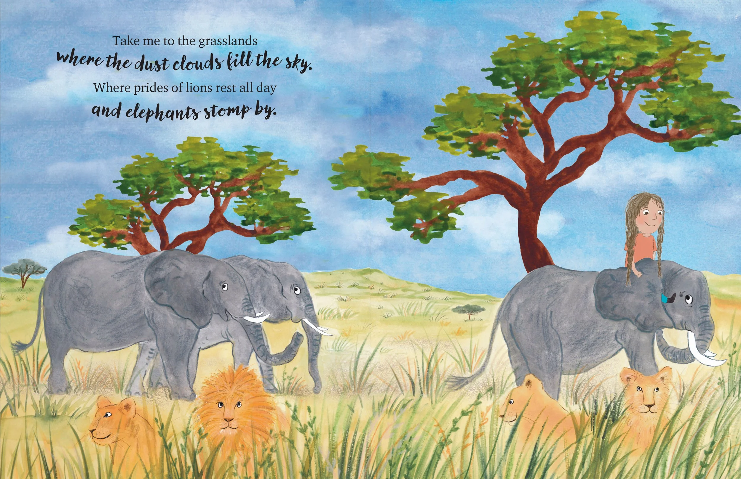 African elephant scene