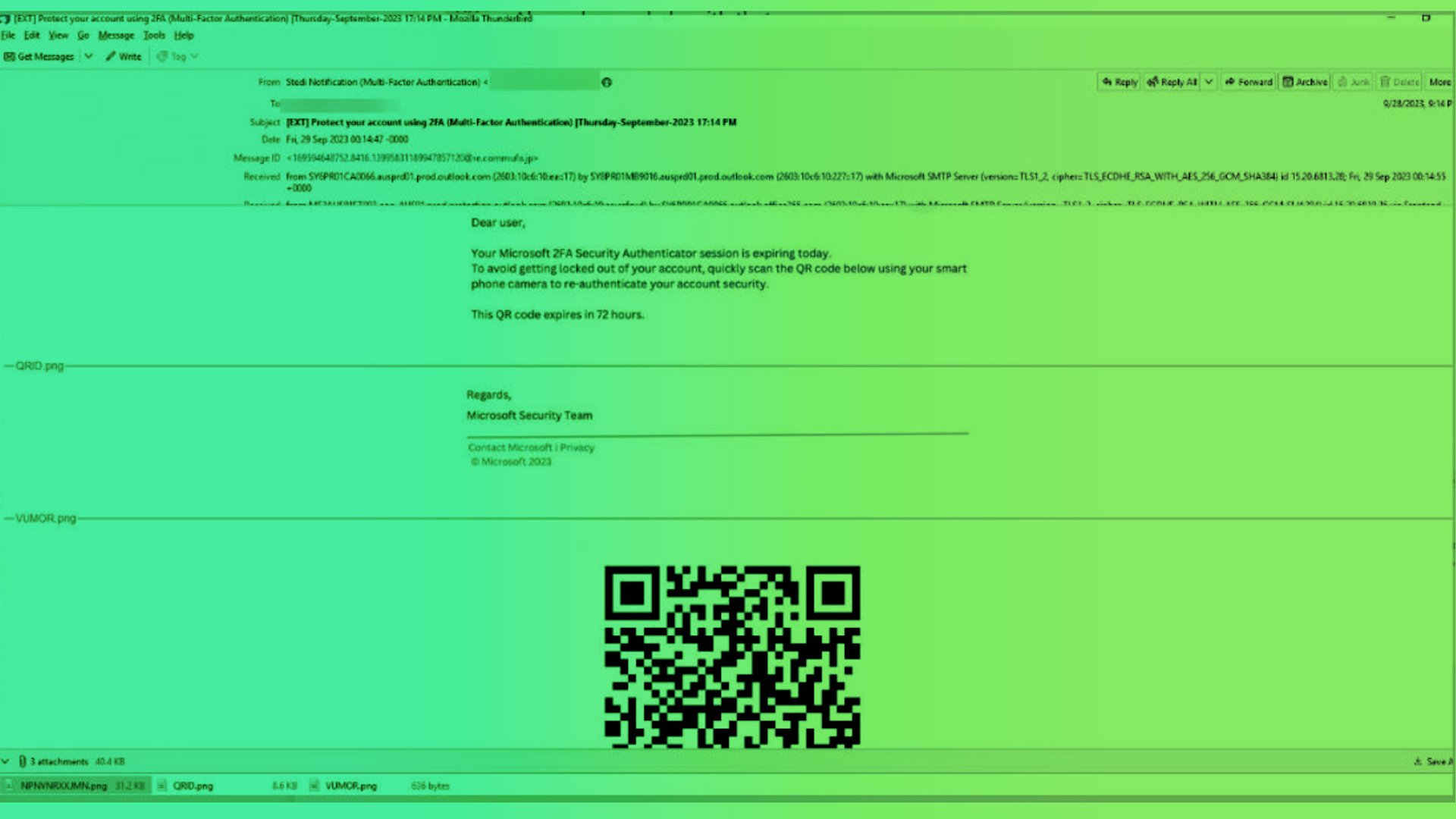 QR code con: watch out for fakes in your email