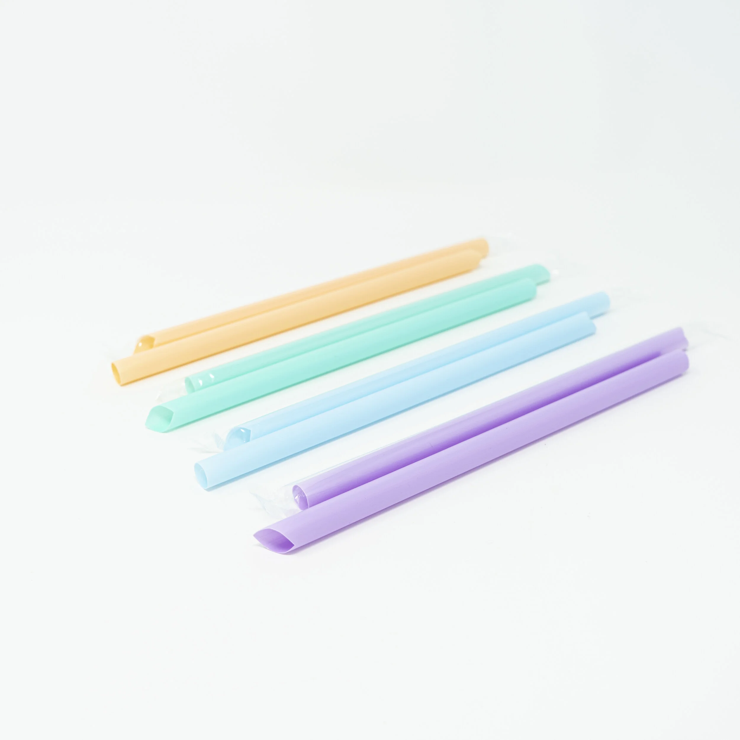 Pastel Boba Straws Individually Wrapped
