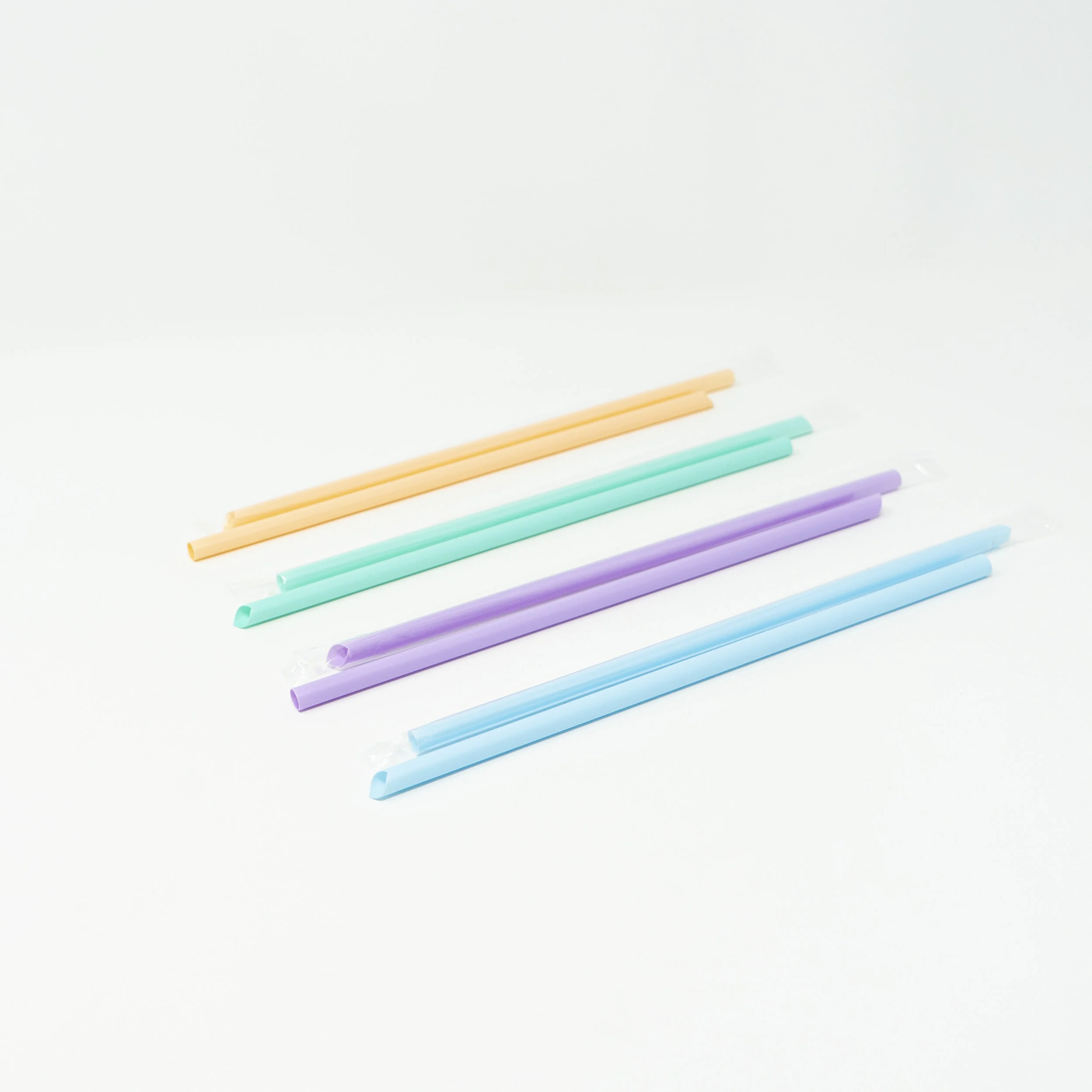 Pastel Regular Straws Individually Wrapped