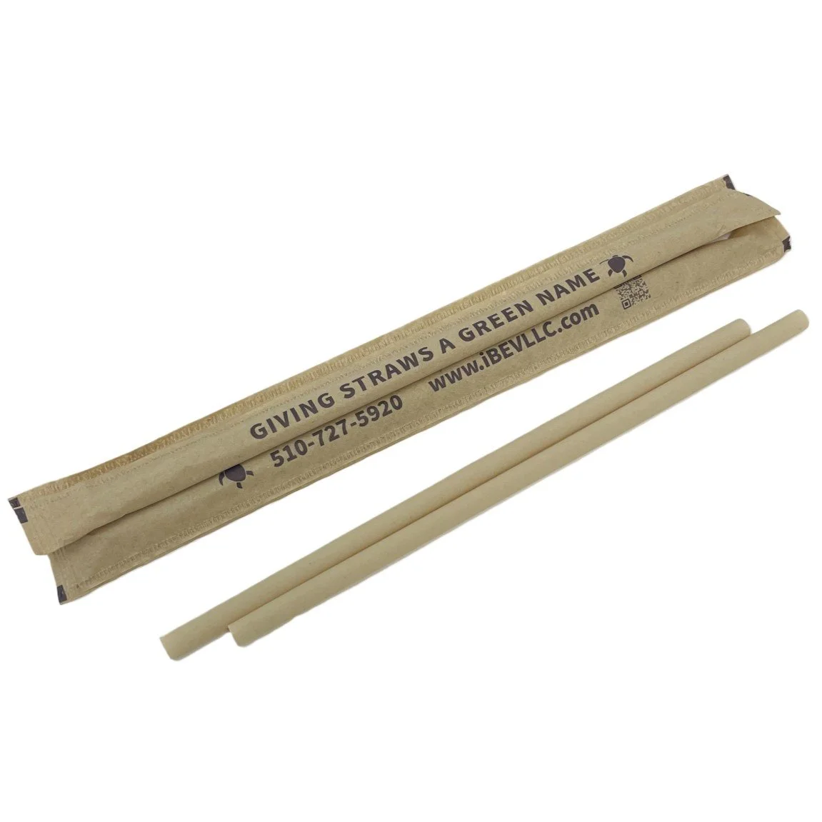 Natural Bamboo Fiber Wrapped Small Straws