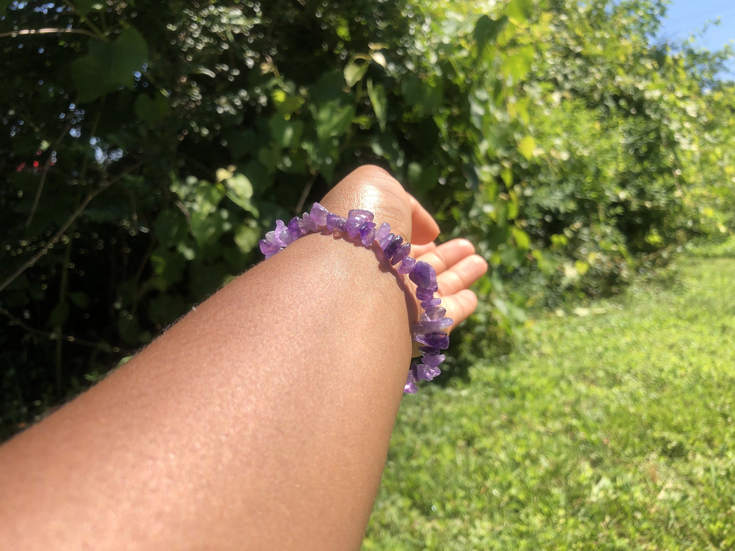 Amethyst Chip Bracelet