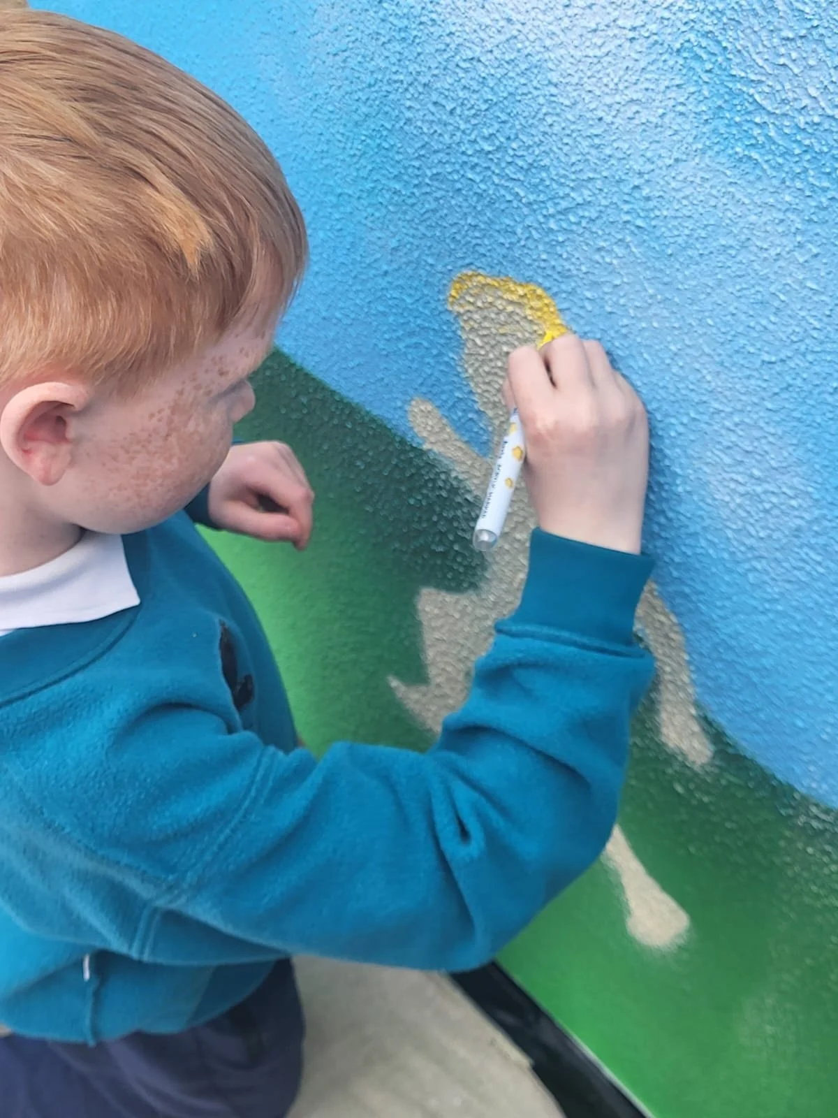 Adding details with paint pens