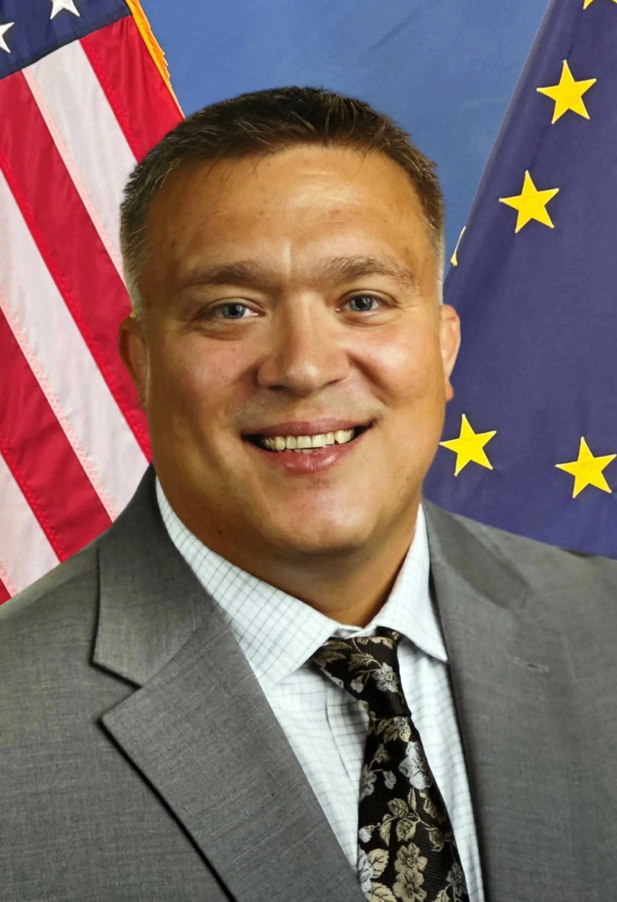head and shoulders photo of Captain Cory Crane, Administration Captain. Anchorage Police Department