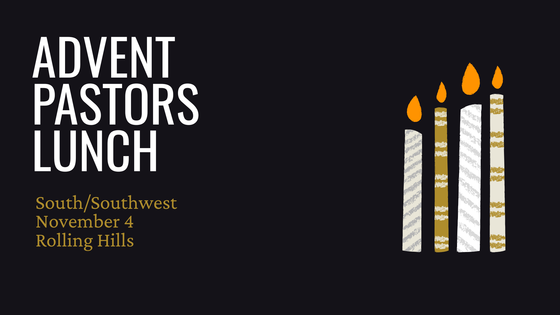 Advent Pastor Lunch: South/Southwest