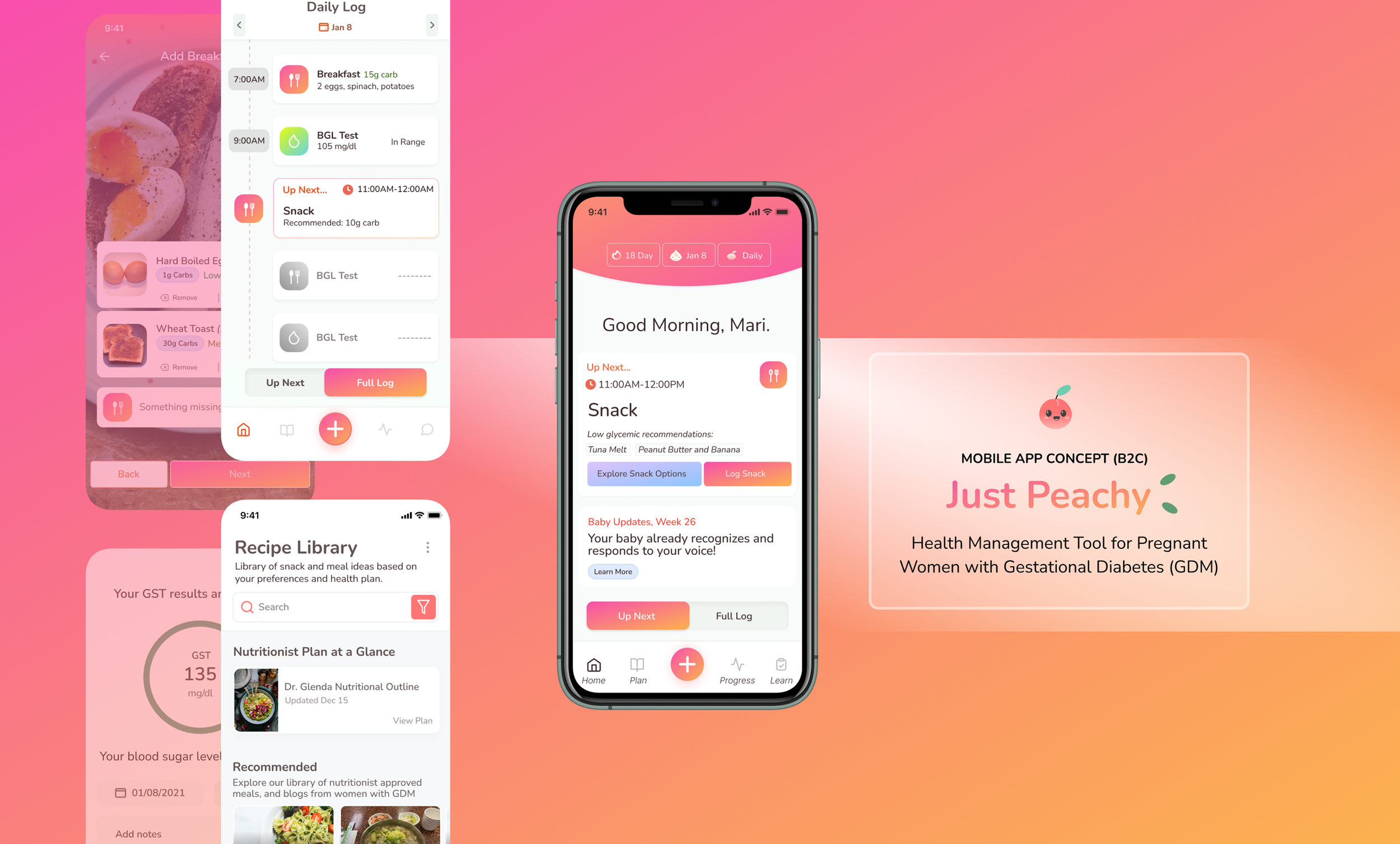 Just Peachy Health Management App