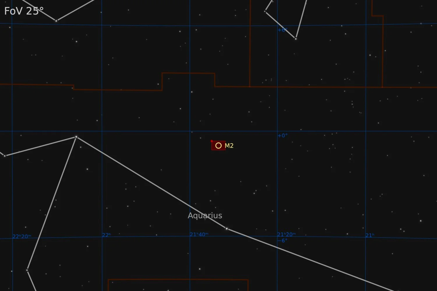 Nearby objects within a 25° Field of View