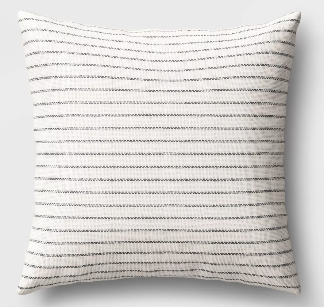 16x16 Multicolor Gray & Gold Publishing Lightning Pattern in Black on Cream White AEY267 Throw Pillow 