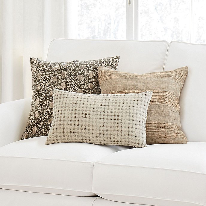Block Prints &amp; Linens Pillows, Set of 3