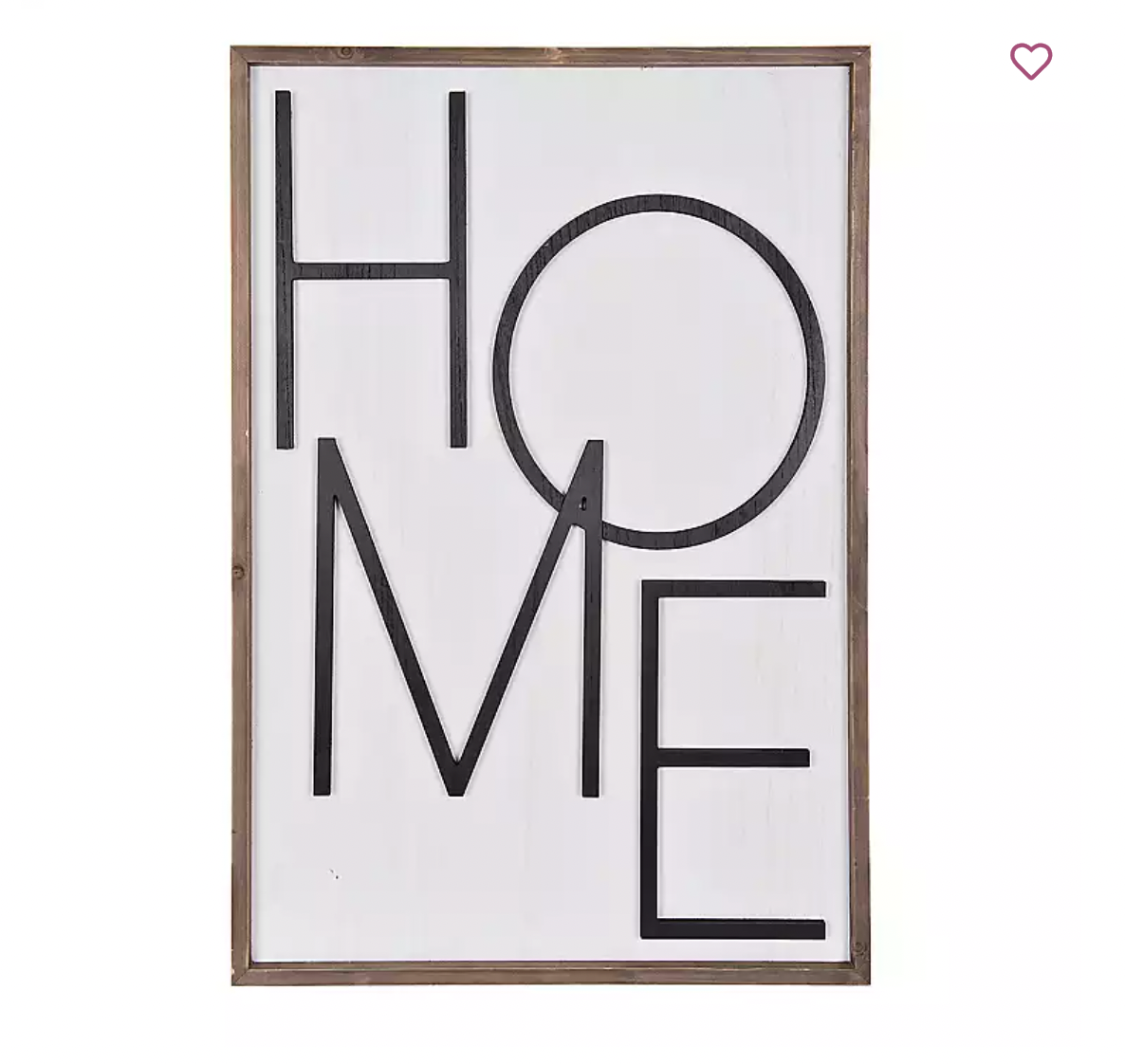 Popped Letter Home Plaque 