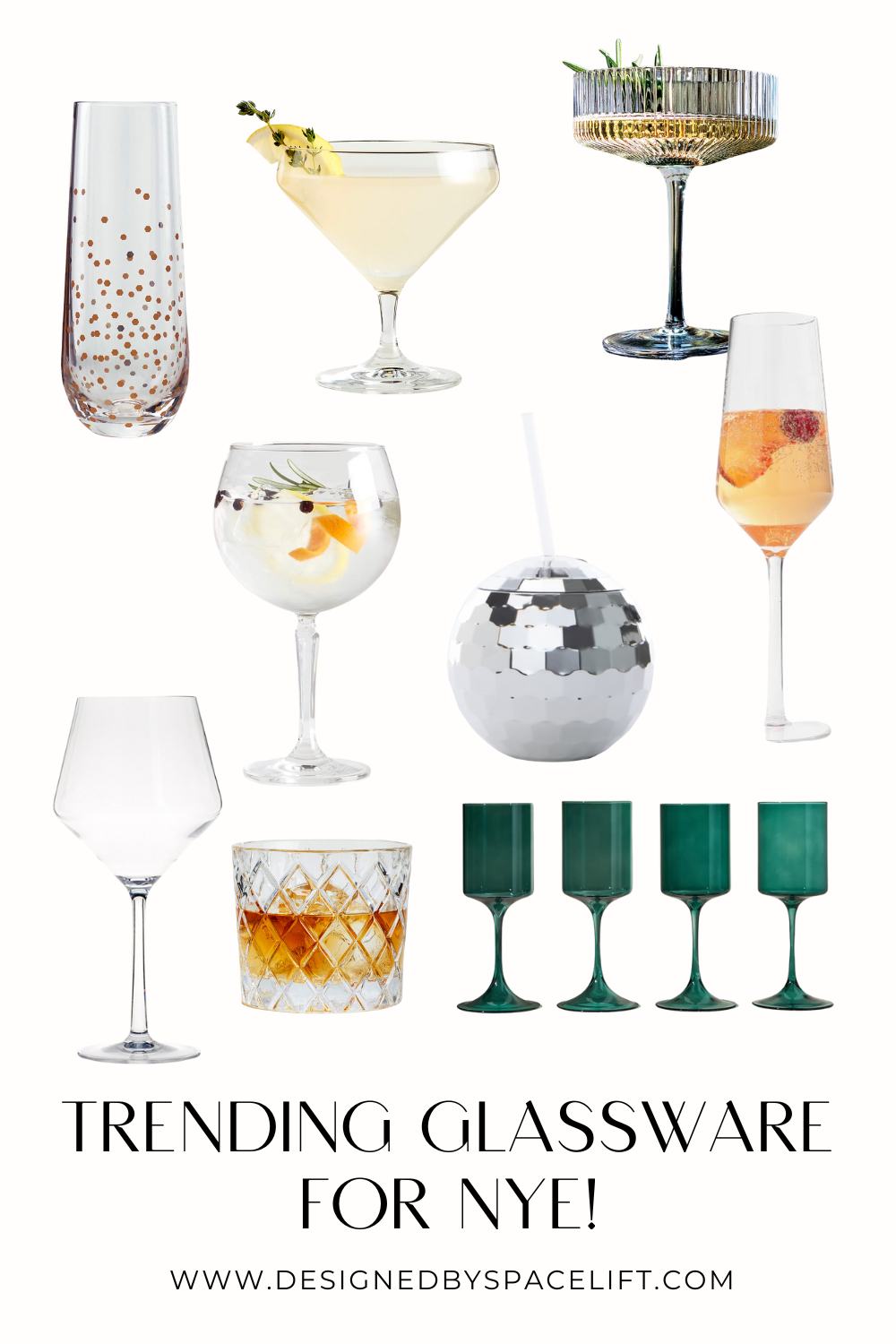 Trendy Glassware You Need for NYE! — SpaceLift