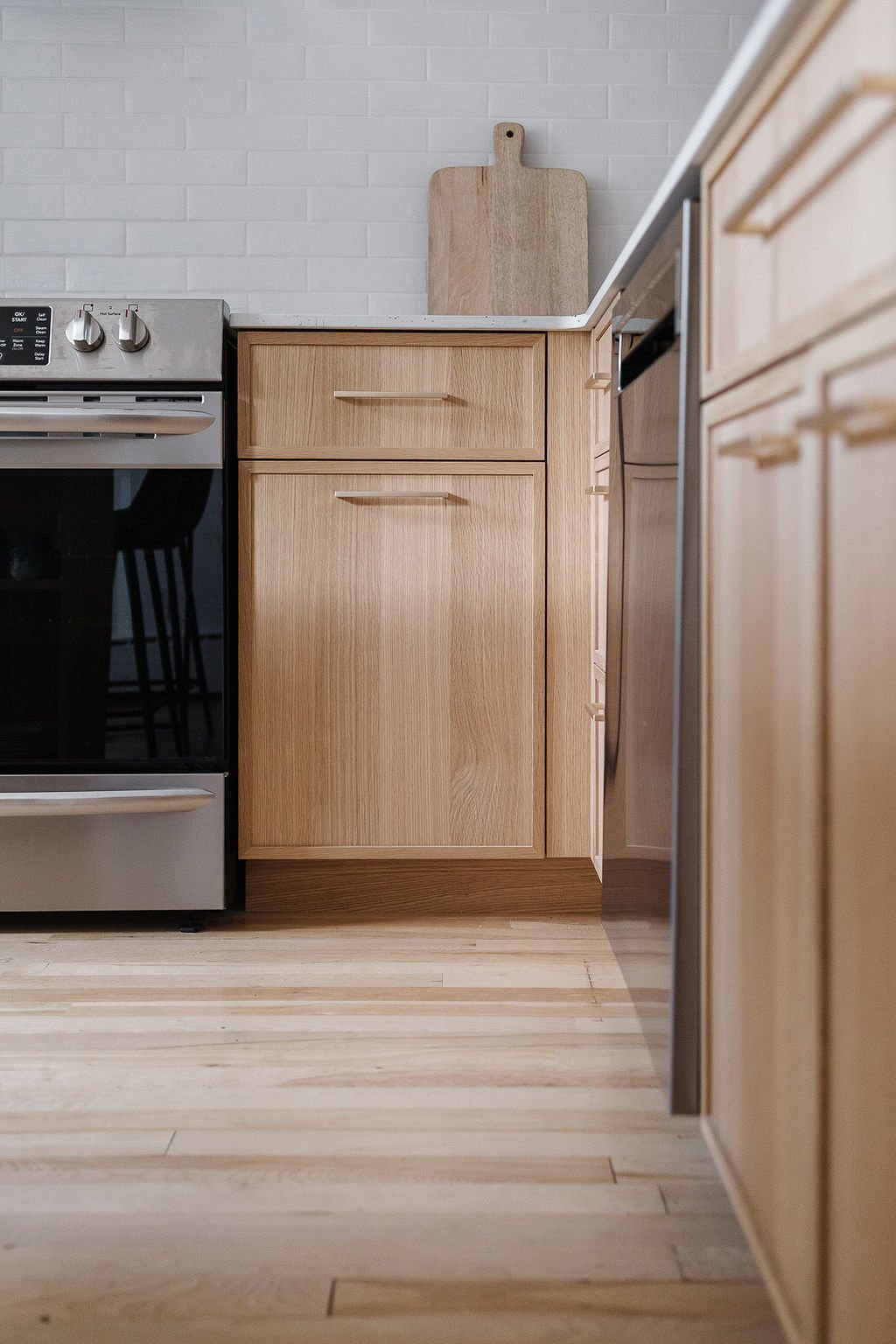 white oak kitchen and wood floor