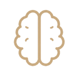 ADHD treatment icon — brain symbol representing attention and focus