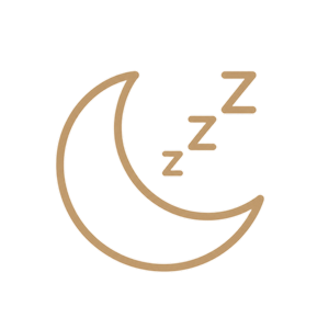 Sleep Issues treatment icon — crescent moon with sleep symbol representing sleep difficulties