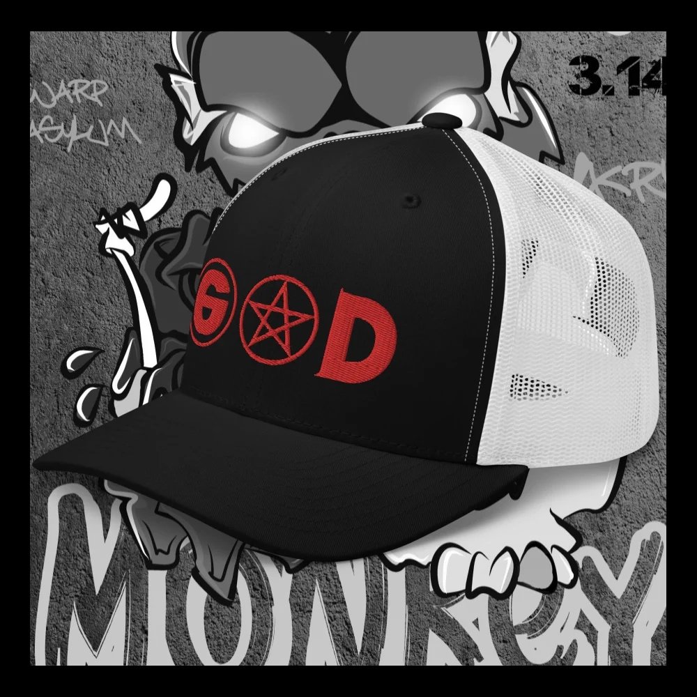 God Complex Red and Black Trucker Left Black Borders.jpg