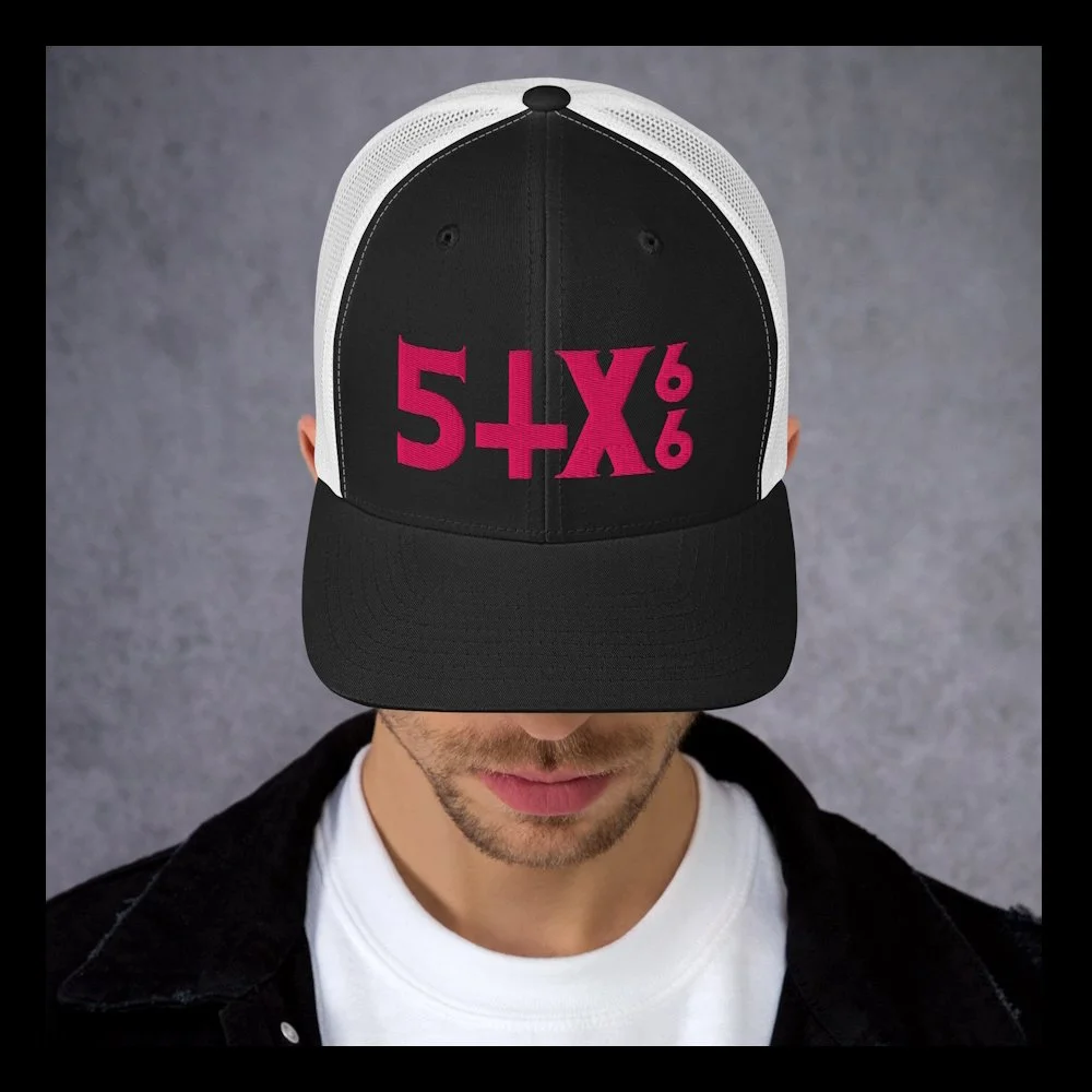 Six 66 Pink Trucker Cap Black Borders.jpg