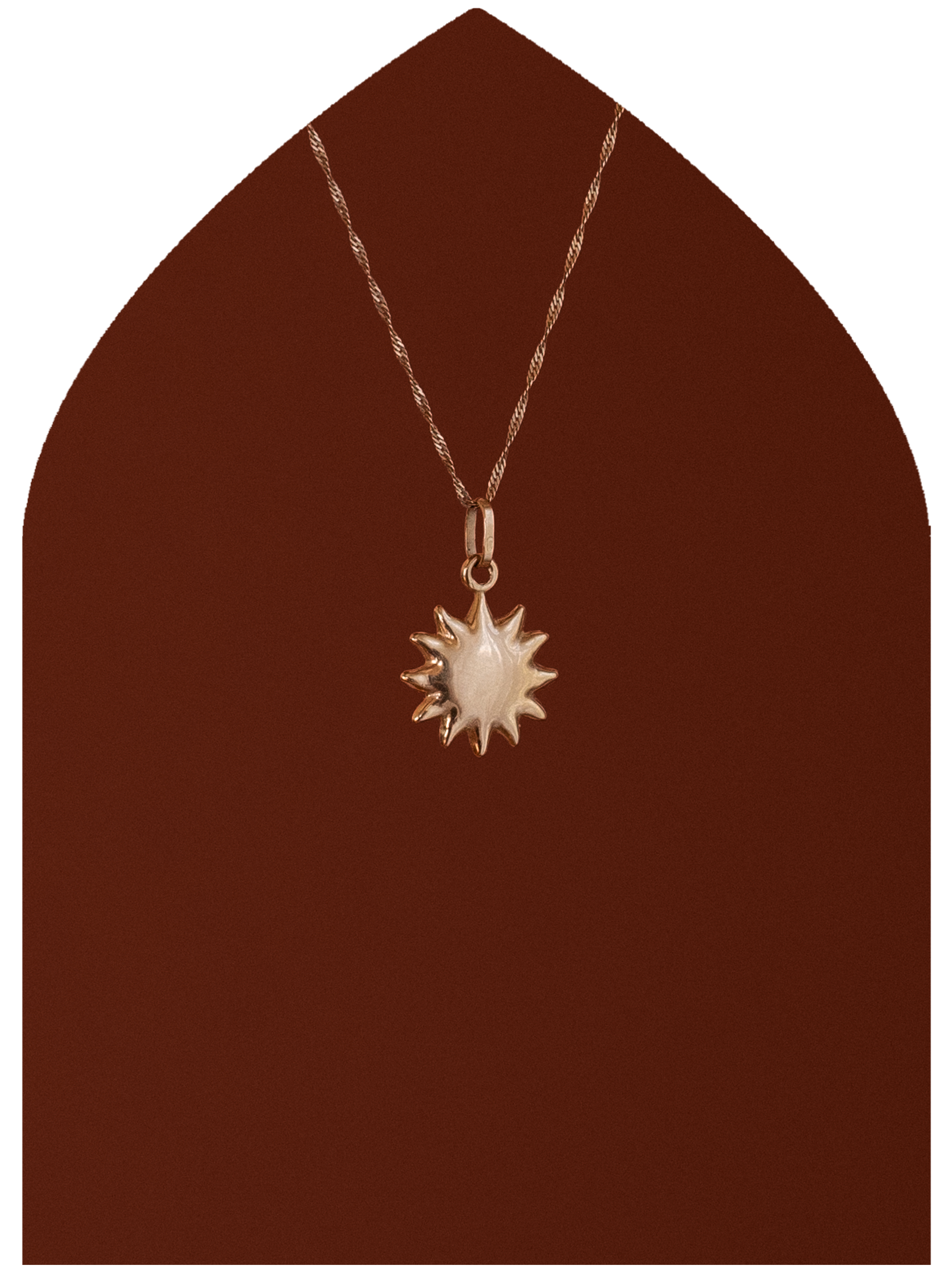 14k Gold Geometric Sun Charm Thumb.png
