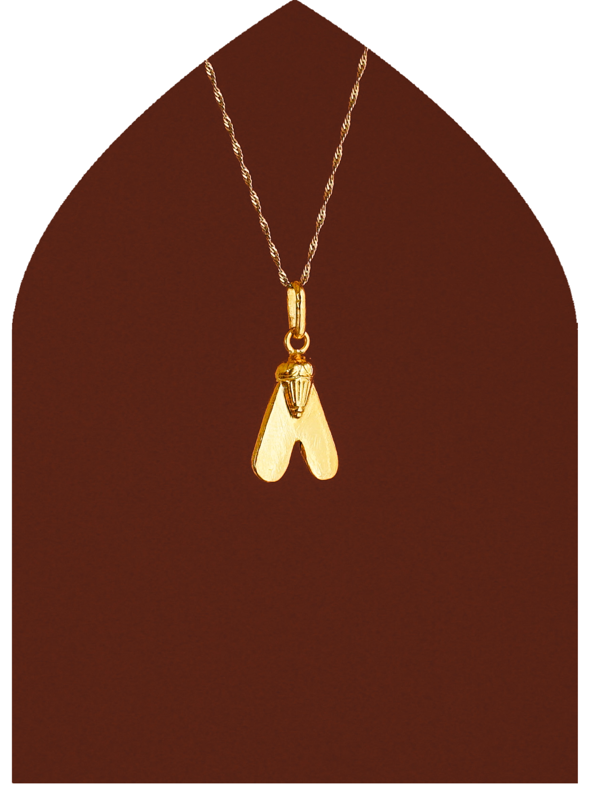 18k Gold Fly Pendant
