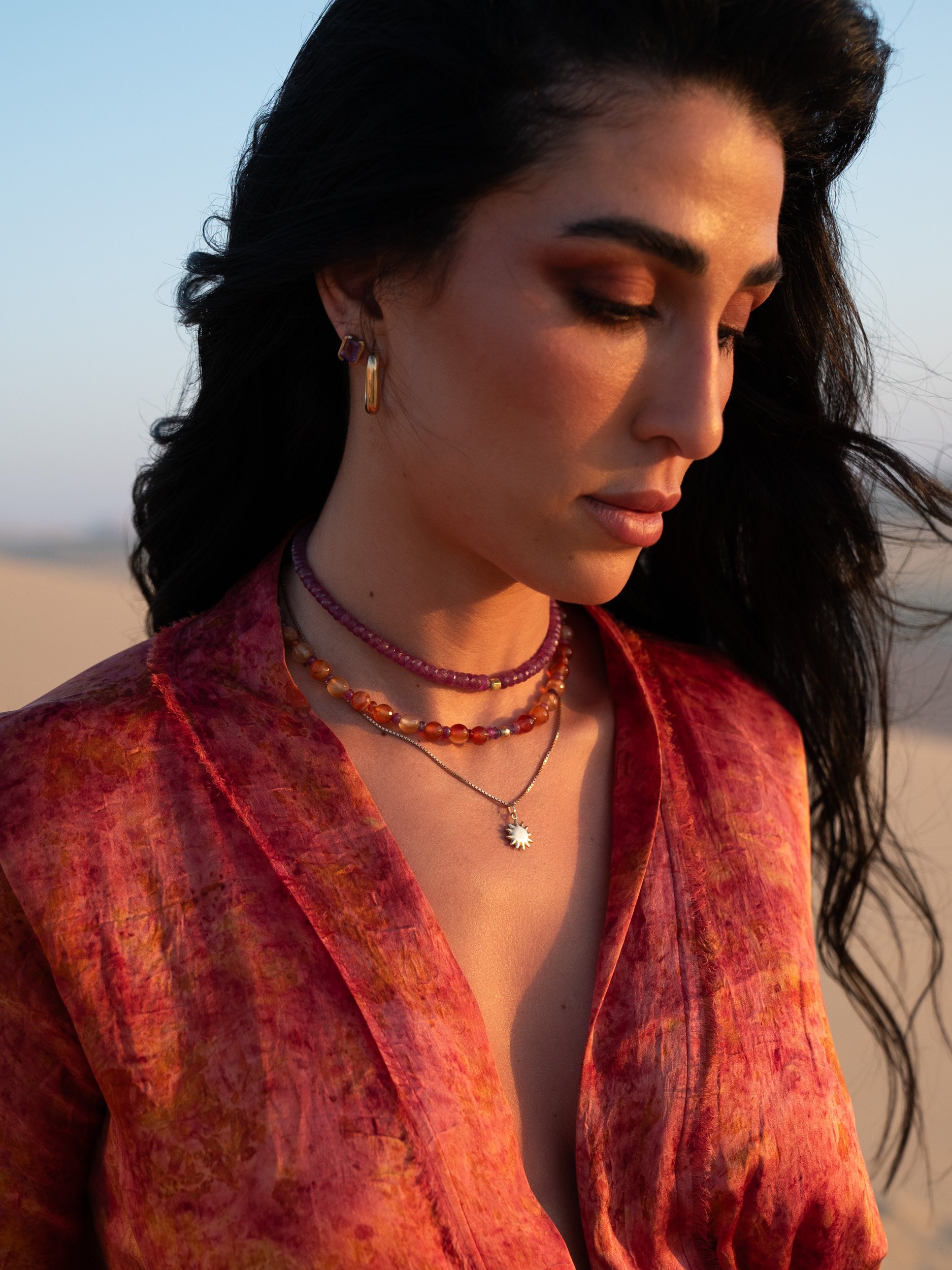 Ruby +Carnelian Necklace + Star Pendant-1.jpg